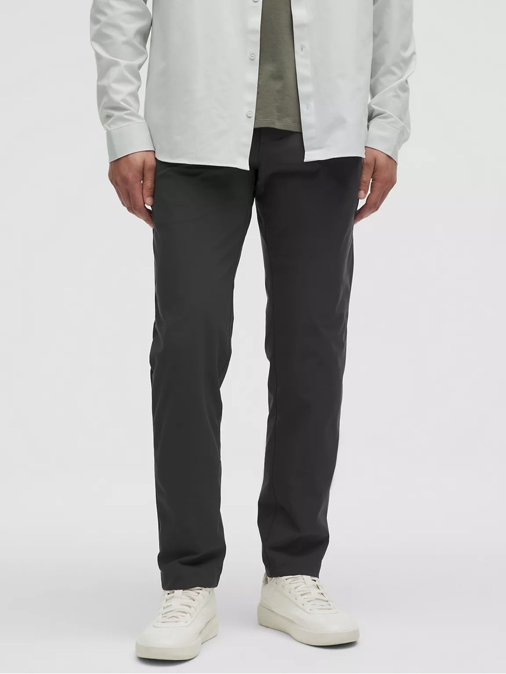 NWT Mens Lululemon Commission Classic-Fit Pant 34L size 36 Obsidian Grey Wool